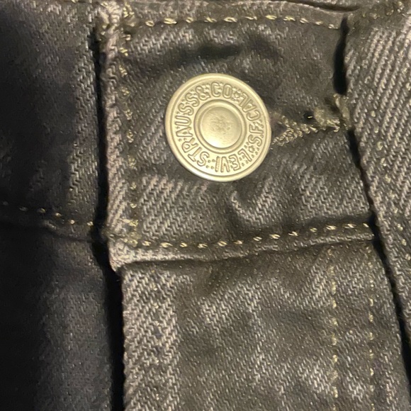 Levi's Premium Women's Black Straight Leg Jeans Size 0 - Picture 5 of 5